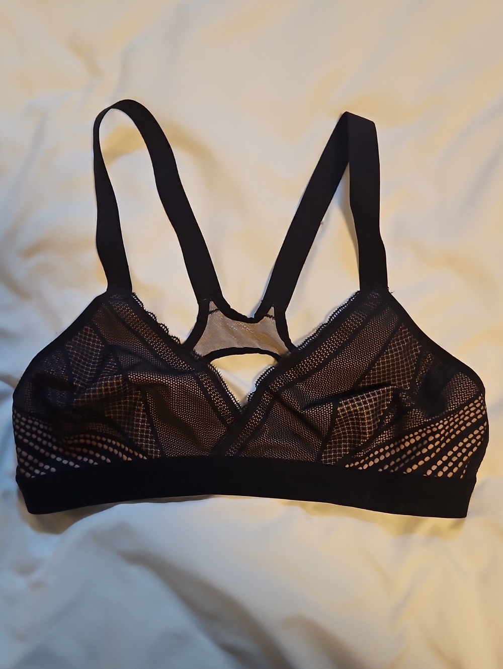 lululemon athletica Black Mesh Bralette